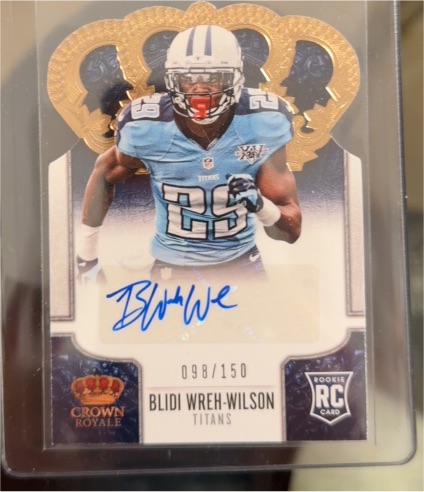 2013 Panini Crown Royale #113 Blidi Wreh-Wilson Rookie Autograph — front