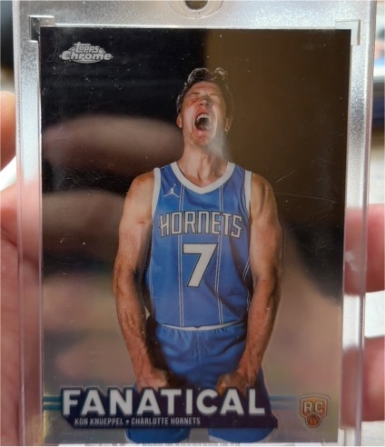 2025-26 Topps Chrome #FAN-24 Kon Knueppel Fanatical Rookie — front