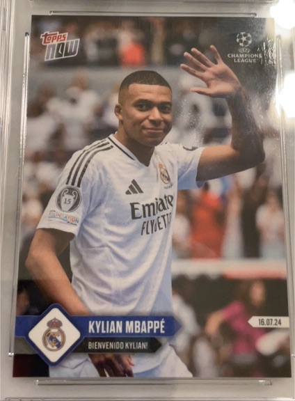 2023-24 Topps Now UEFA Champions League #141 Kylian Mbappé — front