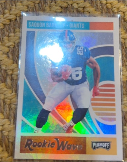 2018 Panini Playoff Rookie Wave #2 Saquon Barkley — front