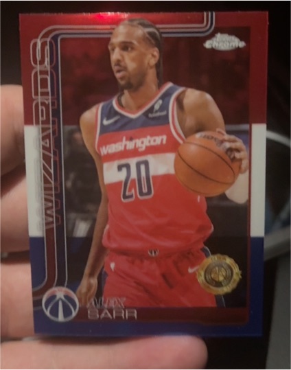 2025-26 Topps Chrome #218 Alex Sarr — front