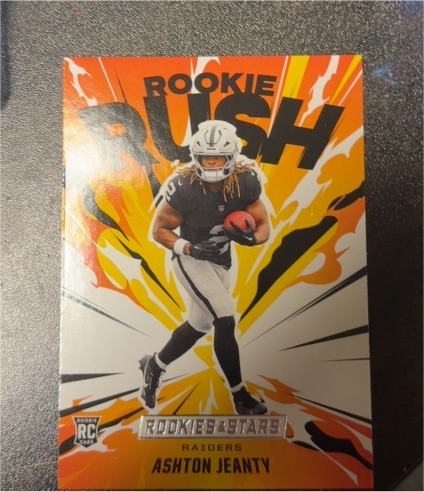 2025 Panini Rookies & Stars Rookie Rush #1 Ashton Jeanty — front