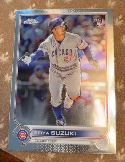 2022 Topps Chrome Update #USC115 Seiya Suzuki Rookie Card Chicago Cubs — front