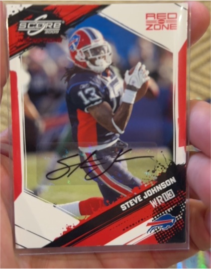 2009 Score Inscriptions Red Zone #13 Steve Johnson — front