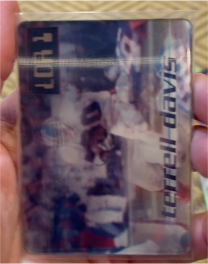 1997 Motion Vision Limited (1:25) Digital Replays #LDR1 Terrell Davis Broncos — front