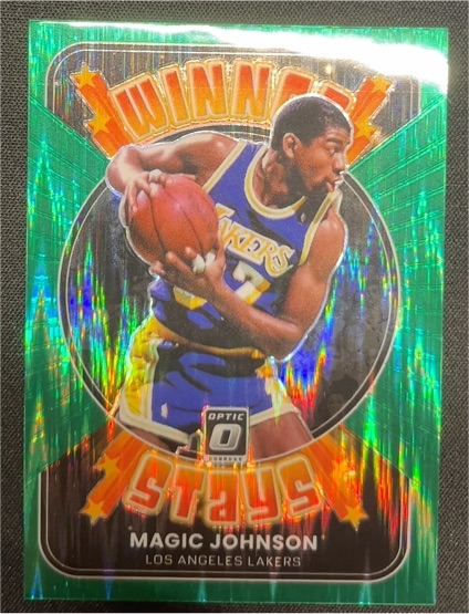 2021-22 Donruss Optic #16 Magic Johnson Winner Stays — front