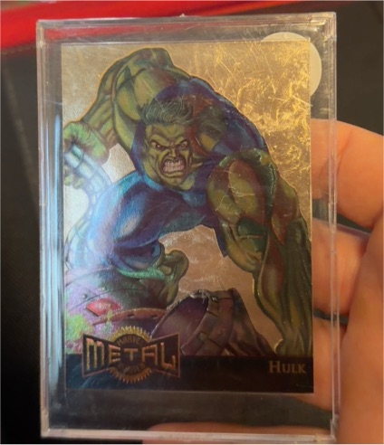 1995 Fleer Marvel Metal Gold Blaster #5 Hulk — front