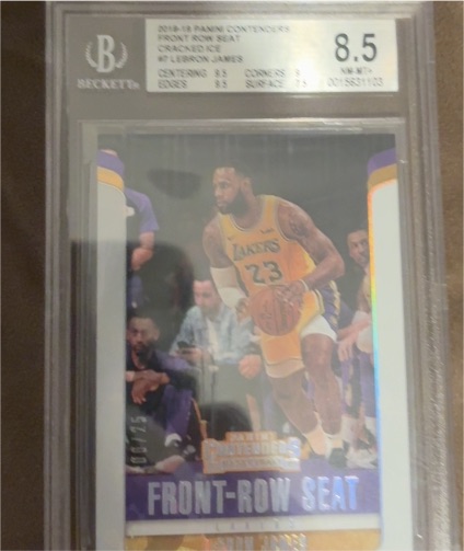 2018-19 Panini Contenders Front-Row Seat #LeBron James — front