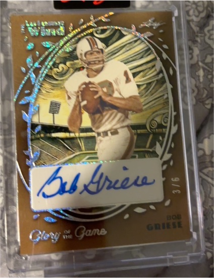 2025 Leaf Glory Of The Game #3/6 Bob Griese — front