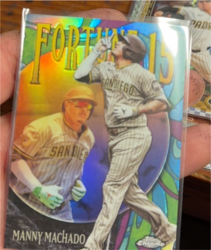 2025 Topps Chrome Update #F15-4 Manny Machado Fortune 15 — front