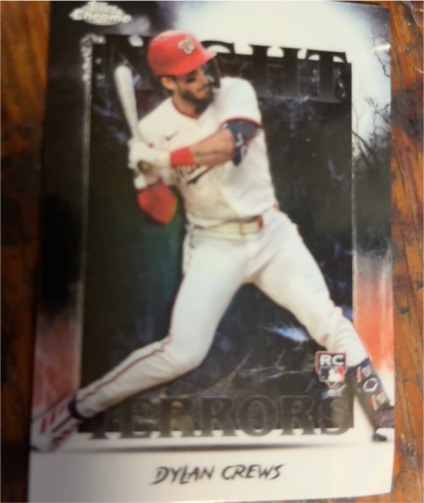 2025 Topps Chrome Update #NT-13 Dylan Crews Night Terrors Rookie — front