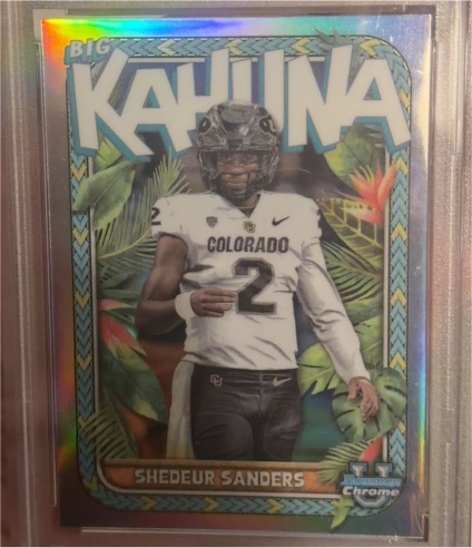 2023 Bowman University Chrome The Big Kahuna #TBK-4 Shedeur Sanders — front
