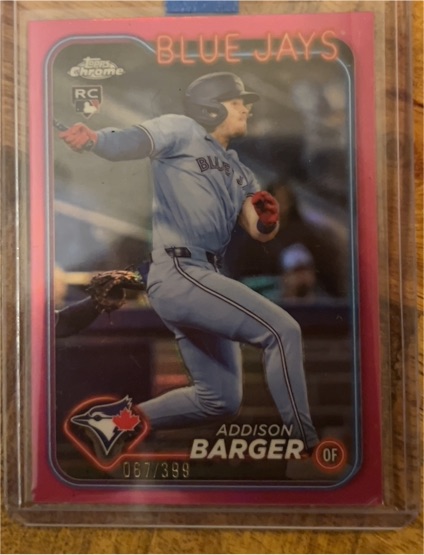 2024 Topps Chrome Update Series #US336 Addison Barger — front