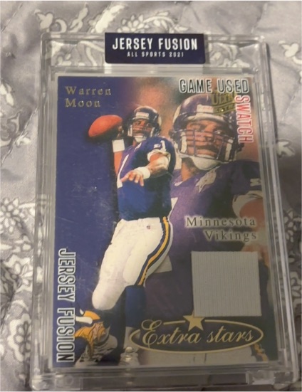 1994 Fleer Metal Jersey Fusion Warren Moon Minnesota Vikings — front