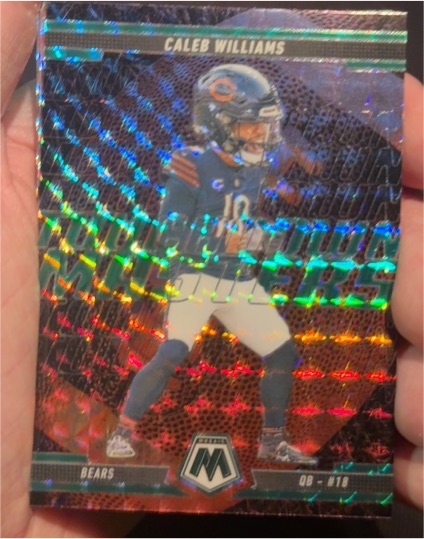 2025 Panini Mosaic #13 Caleb Williams Touchdown Masters Mosaic Prizm — front