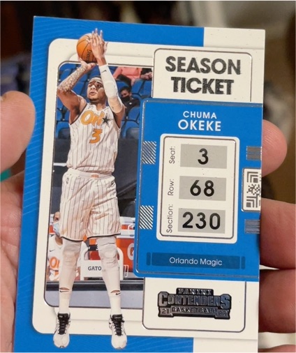 2021-22 Panini Contenders Season Ticket #37 Chuma Okeke — front