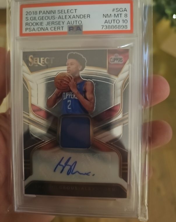 2018 Panini Select #SGA Shai Gilgeous-Alexander Rookie Jersey Auto — front
