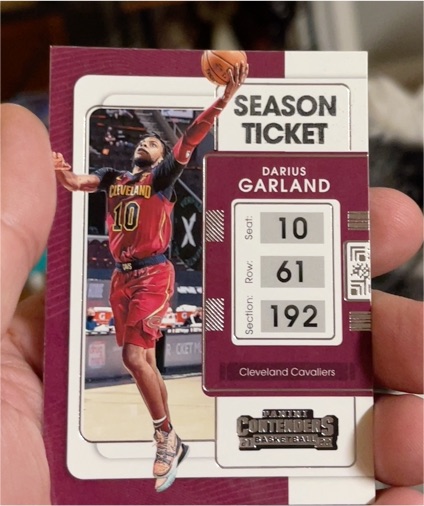 2021-22 Panini Contenders Season Ticket #76 Darius Garland — front