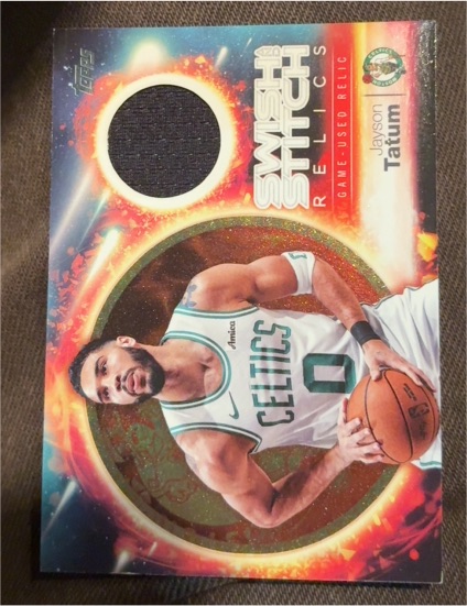 2025-26 Topps Swish and Stitch Relics #SST-JT Jayson Tatum — front