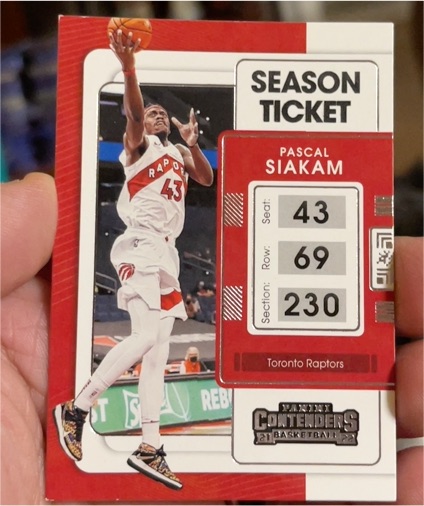 2021-22 Panini Contenders #31 Pascal Siakam — front