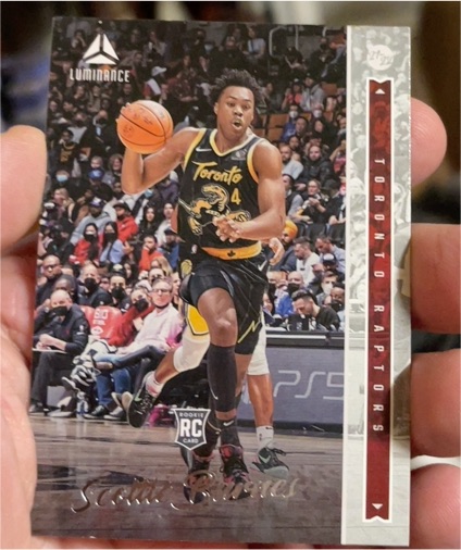 2021-22 Panini Chronicles Luminance #260 Scottie Barnes — front