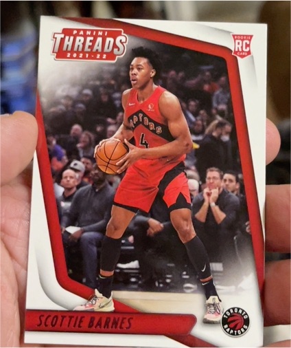 2021-22 Panini Chronicles Threads #82 Scottie Barnes — front