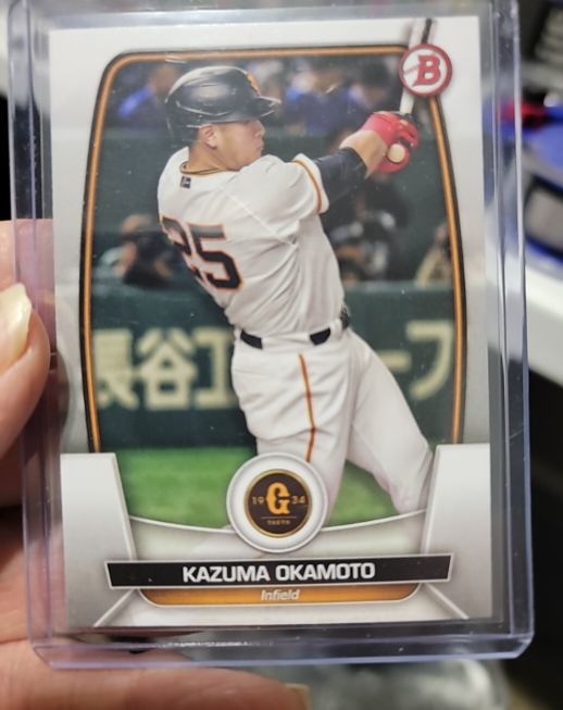 2023 Bowman NPB #59 Kazuma Okamoto — front
