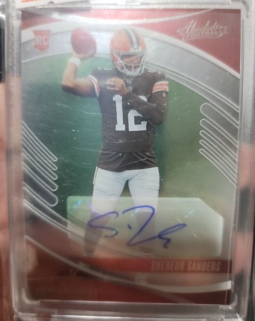 2025 Panini Absolute #177 Shedeur Sanders Rookie RC Auto — front
