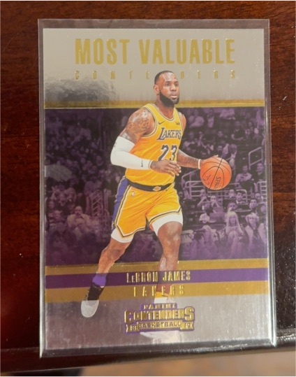 2018-19 Panini Contenders Most Valuable Contenders #8 LeBron James — front