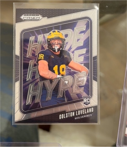 2025 Panini Prizm Draft Picks #8 Colston Loveland Hype Rookie Card — front