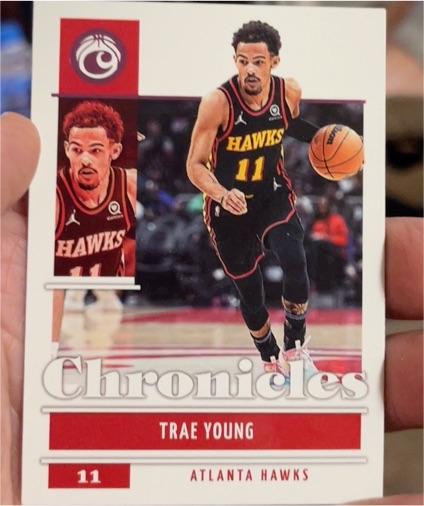 2021-22 Panini Chronicles #6 Trae Young — front