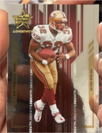 2005 Leaf Rookies & Stars Longevity Kevan Barlow — front