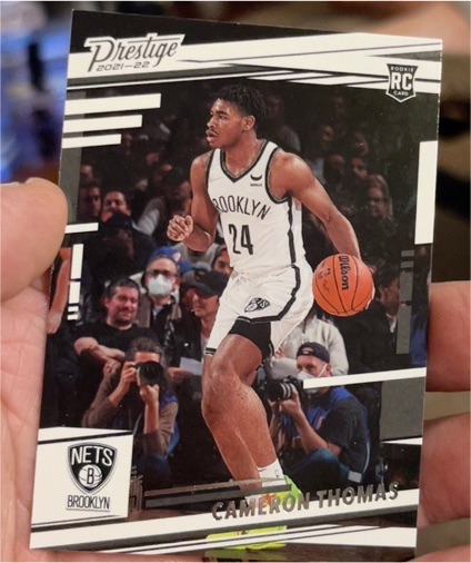 2021-22 Panini Chronicles Prestige #58 Cameron Thomas — front