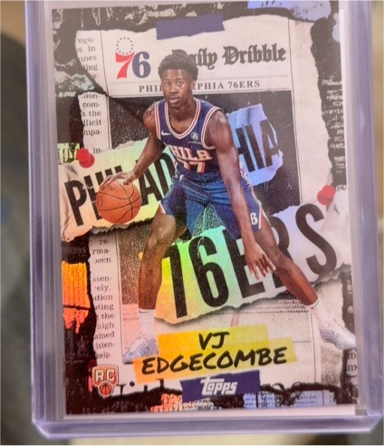 2025-26 Topps The Daily Dribble #DD-33 VJ Edgecombe — front