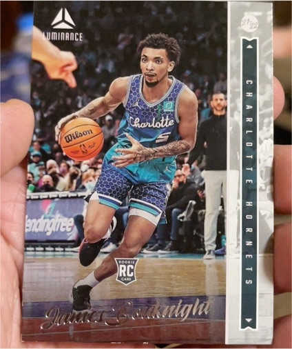 2021-22 Panini Chronicles Luminance #250 James Bouknight Rookie Charlotte Hornets — front