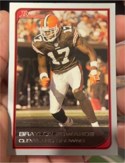 2006 Bowman #108 Braylon Edwards — front