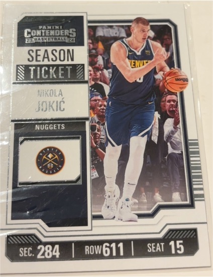 2023-24 Panini Contenders #1 Nikola Jokic — front