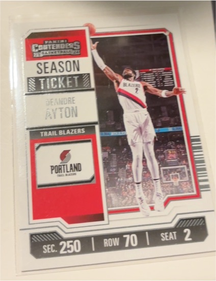 2023-24 Panini Contenders #89 Deandre Ayton Season Ticket — front