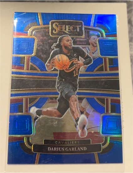 2023-24 Panini Select #50 Darius Garland Blue Prizm Concourse — front