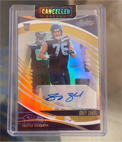 2025 Panini Absolute Football FOTL #299 Grey Zabel — front