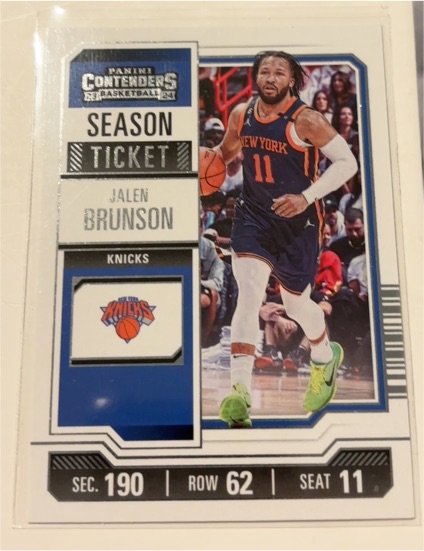 2023-24 Panini Contenders #59 Jalen Brunson — front