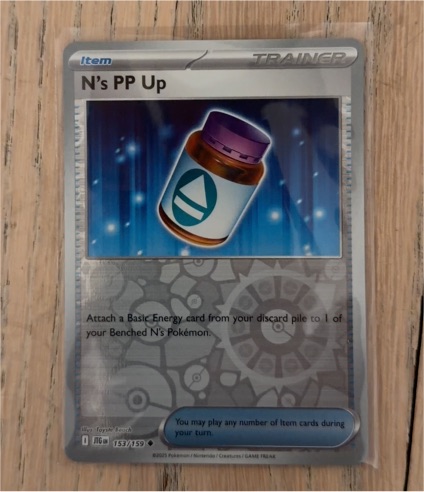2025 Pokémon SV09: Journey Together #153 N's PP Up — front