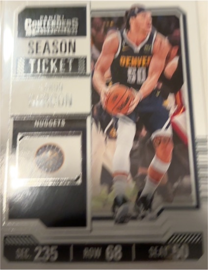2023-24 Panini Contenders Season Ticket #1 Nikola Jokić — front