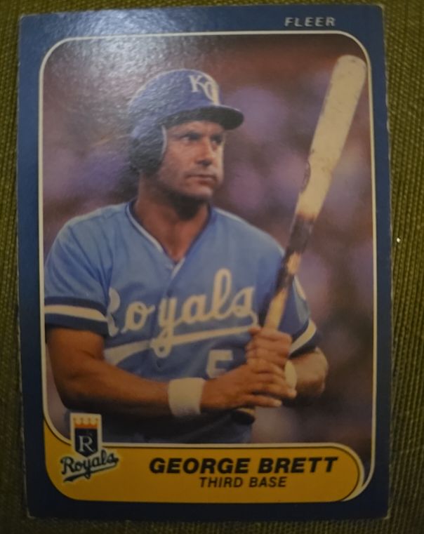 1986 Fleer #5 George Brett — front