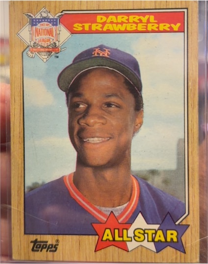 1987 Topps #601 Darryl Strawberry — front
