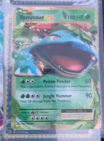 2016 Pokémon XY Evolutions #1 Venusaur EX — front