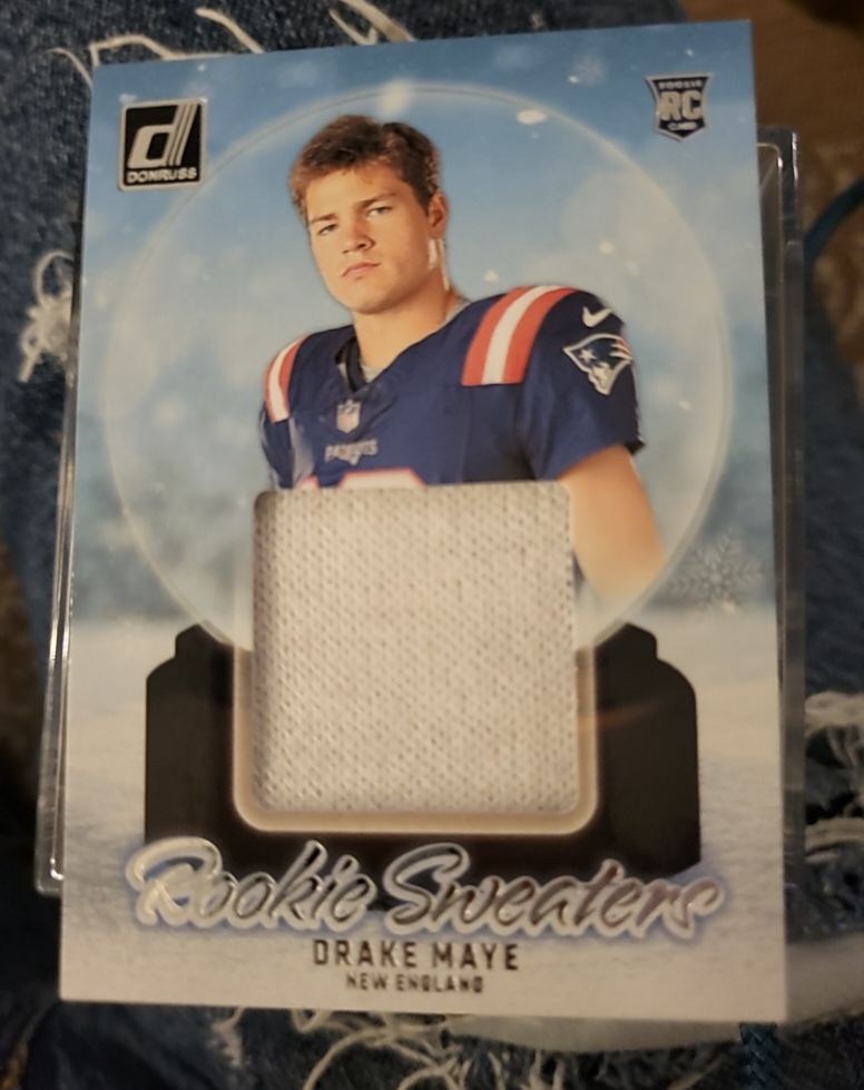 2024 Donruss Rookie Holiday Sweaters #RHS-DMA Drake Maye — front