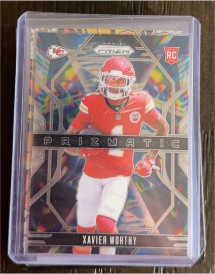 2024 Panini Prizm #14 Xavier Worthy Prizmatic Rookie Card — front