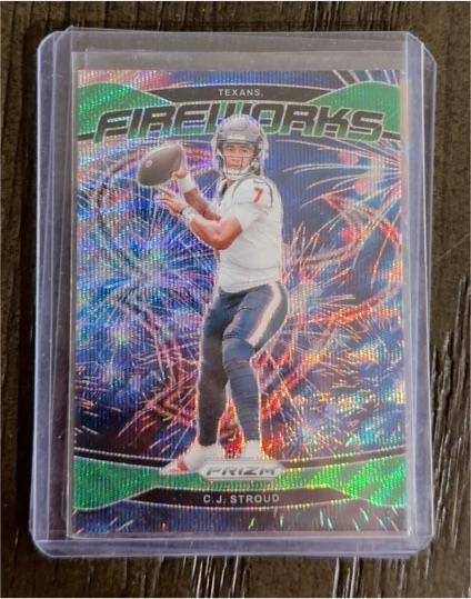 2024 Panini Prizm Fireworks #3 C.J. Stroud — front