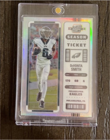 2022 Panini Contenders Optic Season Ticket DeVonta Smith — front